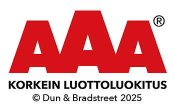 AAA - Korkein luottoluokitus (Dun & Bradstreet 2025)